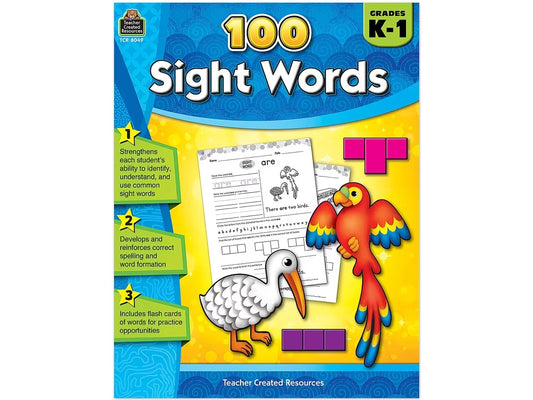 100 Sight-Words Workbook - K-Gr. 1 - US 9443