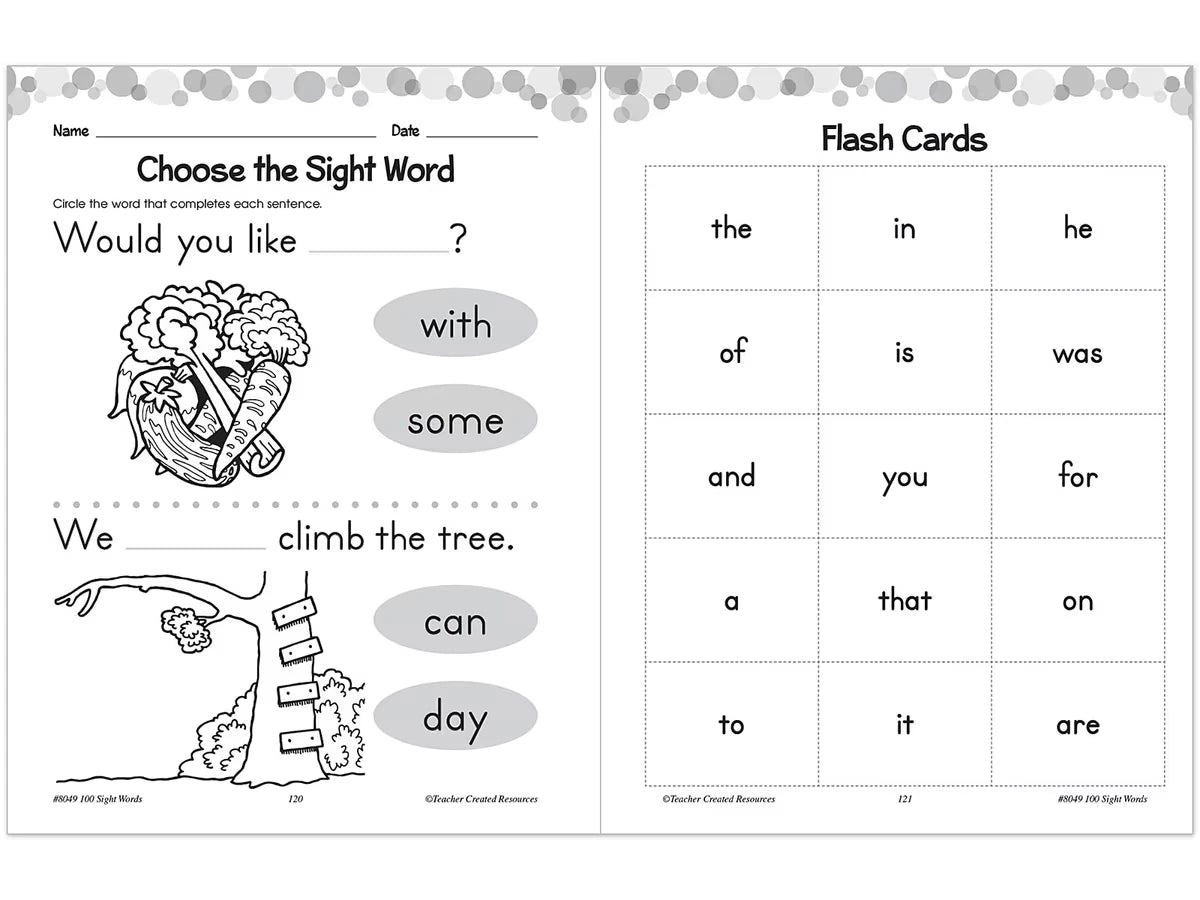 100 Sight-Words Workbook - K-Gr. 1 - US 9443
