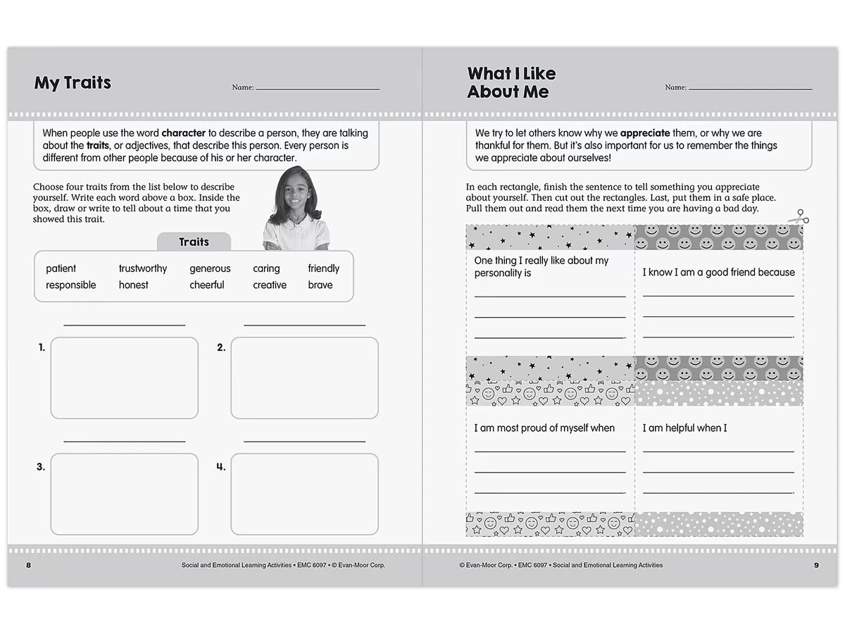 Social and Emotional Learning Activity Workbook - Gr. 3-4 - US 8074