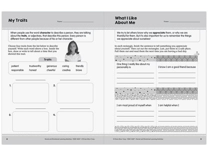 Social and Emotional Learning Activity Workbook - Gr. 3-4 - US 8074