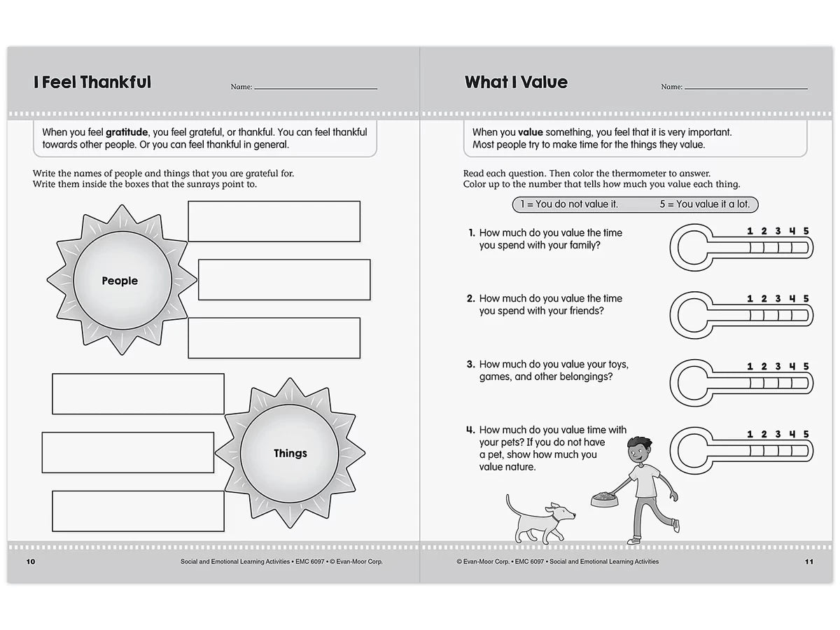 Social and Emotional Learning Activity Workbook - Gr. 3-4 - US 8074