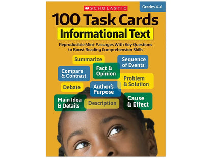 Informational Text 100 Task Cards Workbook - US 9702