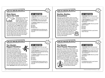 Informational Text 100 Task Cards Workbook - US 9702