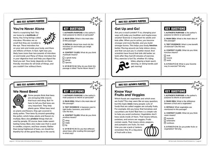 Informational Text 100 Task Cards Workbook - US 9702