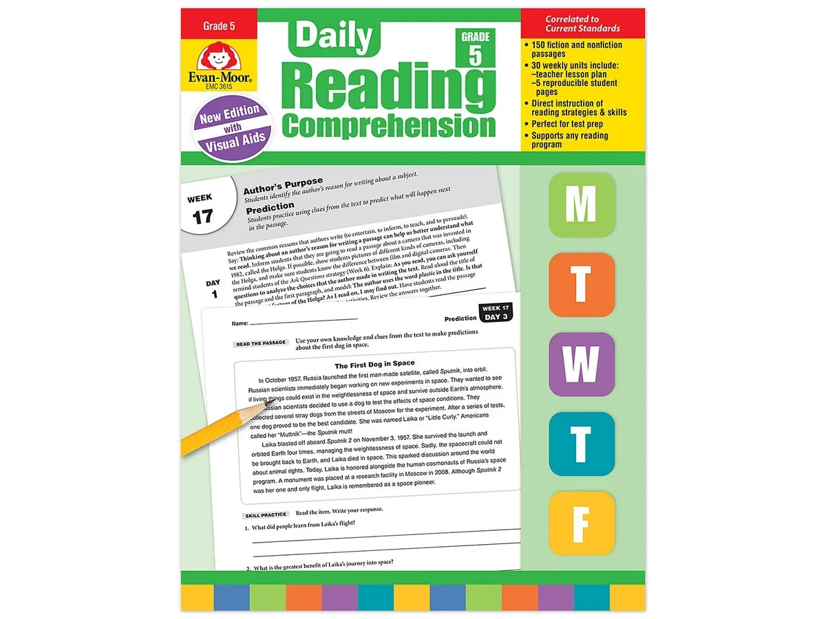 Daily Reading Comprehension Activities Workbook - Gr. 5 - US 9683