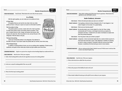 Daily Reading Comprehension Activities Workbook - Gr. 5 - US 9683