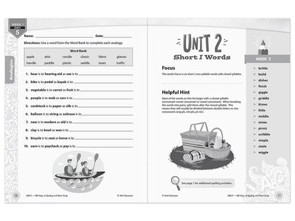 180 Days of Spelling Workbook - Gr. 3 - US 3610