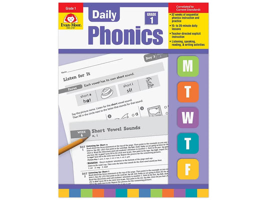 Daily Phonics Workbook - Gr. 1 - US 2864