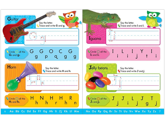 Owl-Stars!® Alphabet Write & Wipe Workbook - US 4119