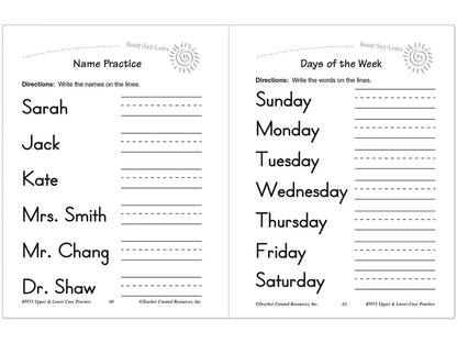 Letter Practice Workbook - US 6268