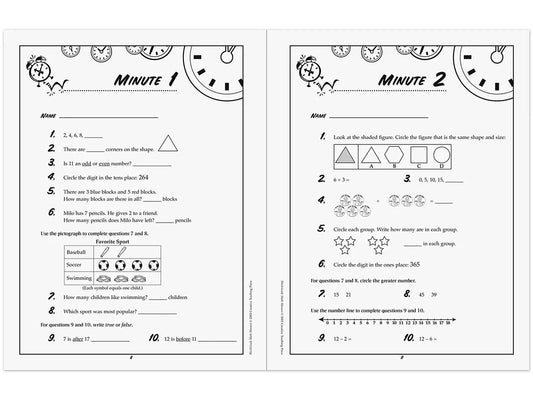 Math Minutes Workbook - Gr. 3 - US 9032