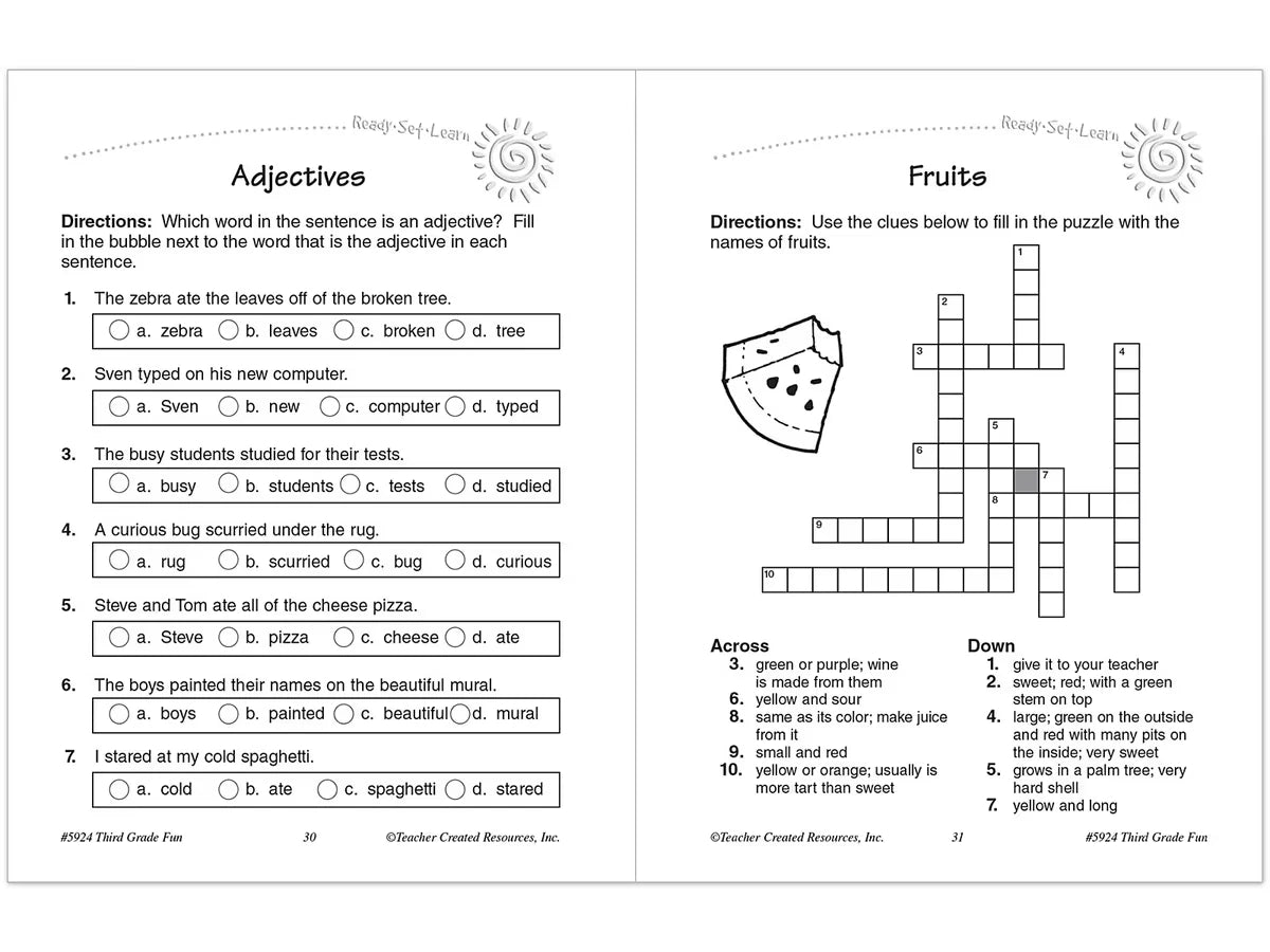 Third-Grade Fun Workbook - US 9500