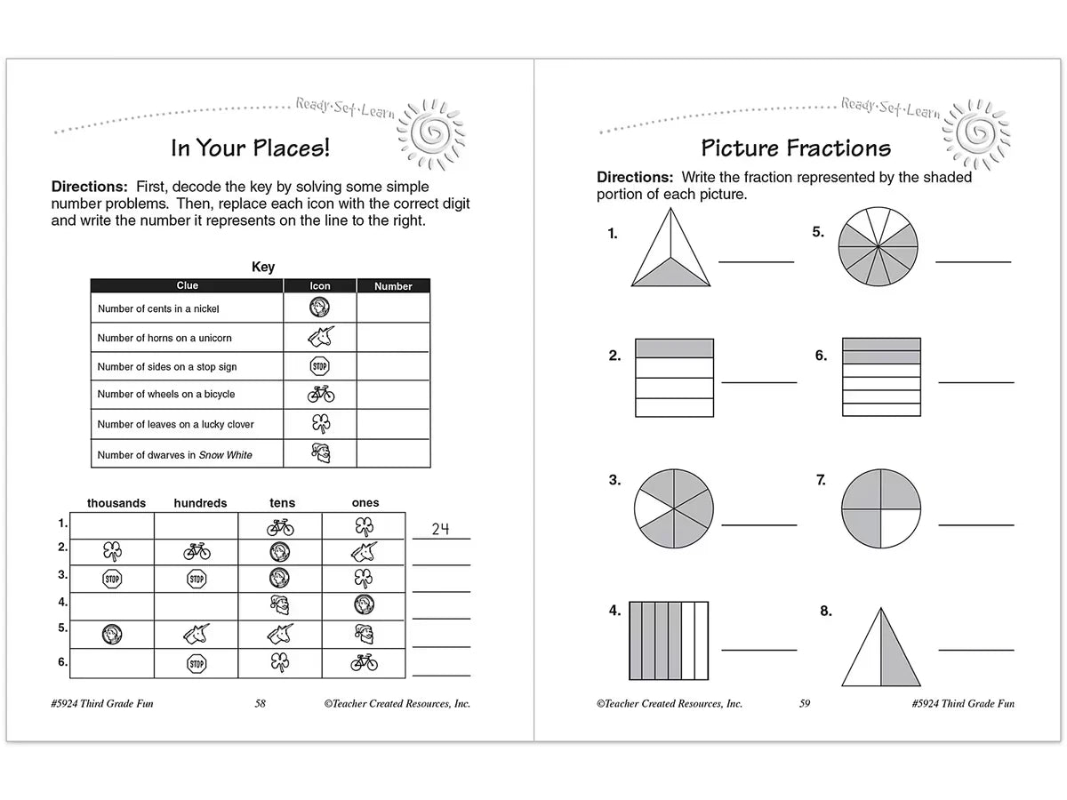 Third-Grade Fun Workbook - US 9500