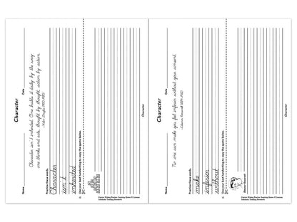 Cursive Writing Practice with Inspiring Quotes Workbook - US 7937