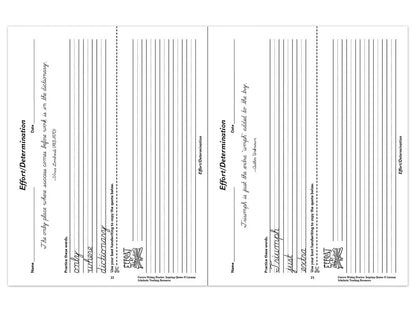 Cursive Writing Practice with Inspiring Quotes Workbook - US 7937