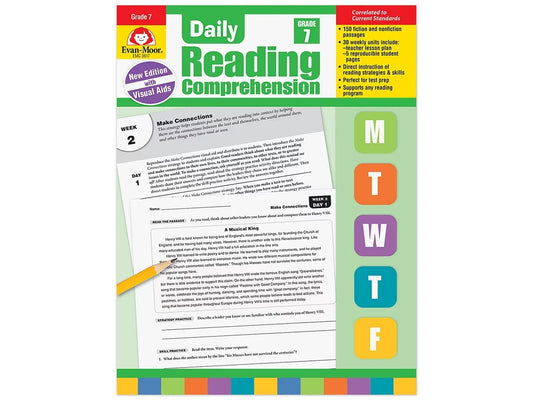 Daily Reading Comprehension Activities Workbook - Gr. 7 - US 9779