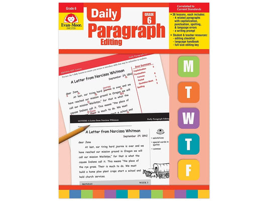 Daily Paragraph Editing Workbook - Gr. 6 - US 2105