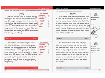 Daily Paragraph Editing Workbook - Gr. 6 - US 2105