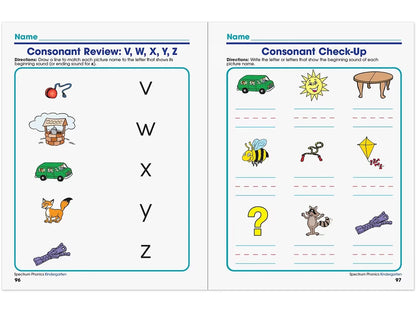 Spectrum® Phonics Workbook - Kindergarten - US 3253