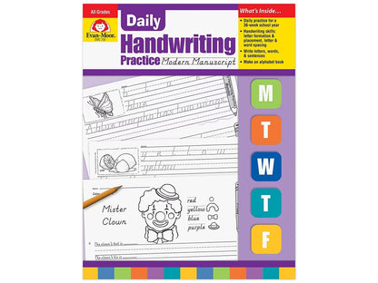 Modern Manuscript Daily Handwriting Practice Workbook - US 5528