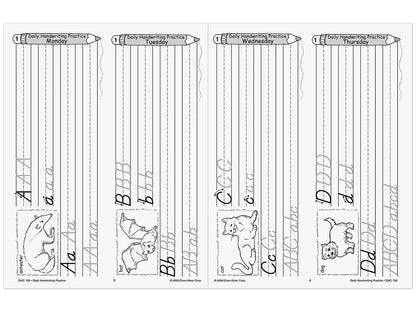 Modern Manuscript Daily Handwriting Practice Workbook - US 5528