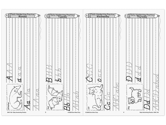 Modern Manuscript Daily Handwriting Practice Workbook - US 5528