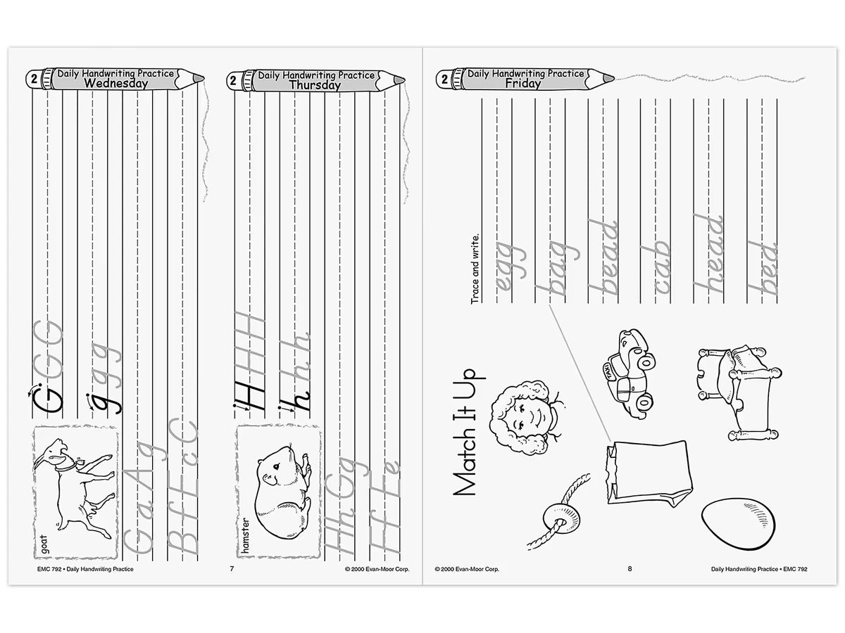 Modern Manuscript Daily Handwriting Practice Workbook - US 5528