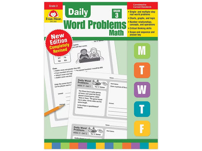 Daily Word Problems Workbook - Gr. 3 - US 9151