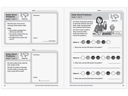 Daily Word Problems Workbook - Gr. 3 - US 9151