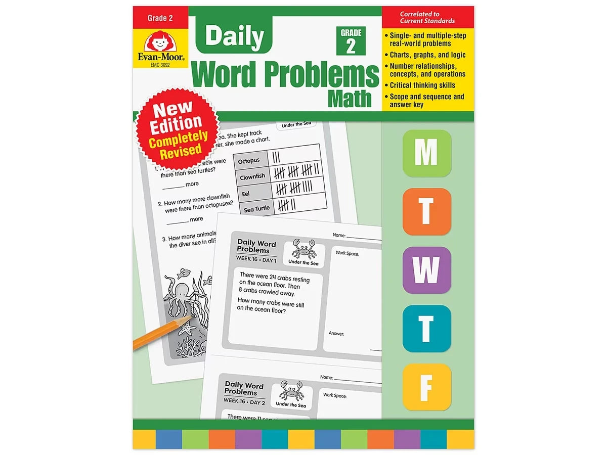Daily Word Problems Workbook - Gr. 2 - US 6623