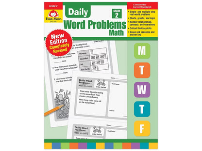 Daily Word Problems Workbook - Gr. 2 - US 6623