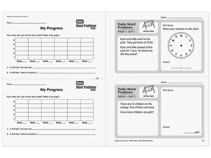 Daily Word Problems Workbook - Gr. 2 - US 6623
