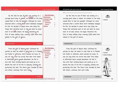 Daily Paragraph Editing Workbook - Gr. 5 - US 3854