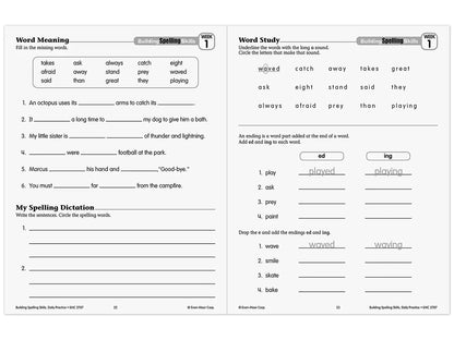 Building Spelling Skills Workbook - Gr. 3 - US 2342