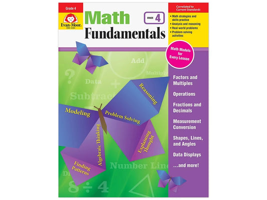 Math Fundamentals Workbook - Gr. 4 - US 3331