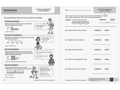 Math Fundamentals Workbook - Gr. 4 - US 3331