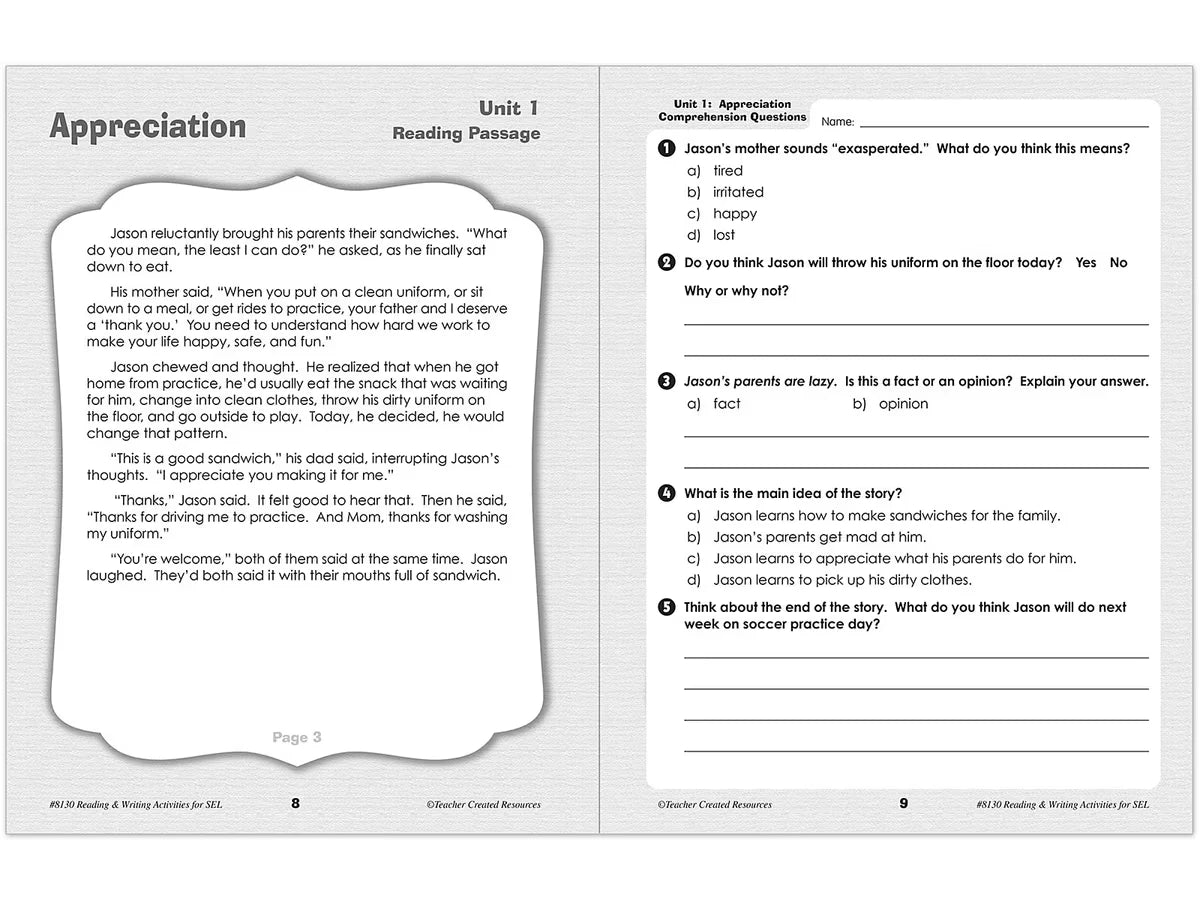 Social-Emotional Learning Workbook - Gr. 4-6 - US 3013