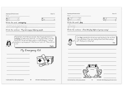 Beginning Cursive Workbook - US 6789