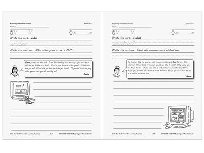 Beginning Cursive Workbook - US 6789