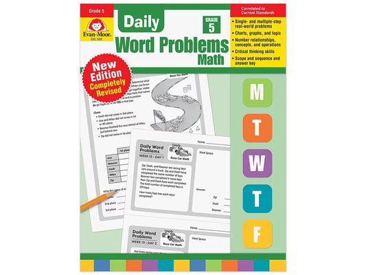 Daily Word Problems Workbook - Gr. 5 - US 7204