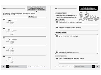 Math Fundamentals Workbook - Gr. 3 - US 1199