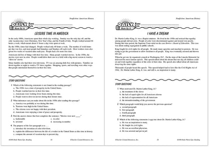 Reading Daily Warm-Ups Workbook - Gr. 4 - US 4773