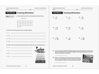 Multiplication & Division Workbook - US 5972