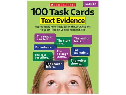 Text Evidence 100 Task Cards Workbook - US 7520