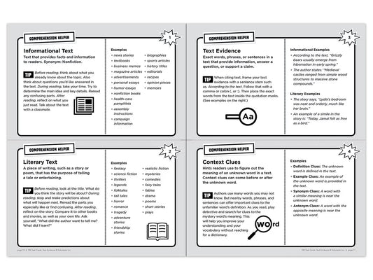 Text Evidence 100 Task Cards Workbook - US 7520