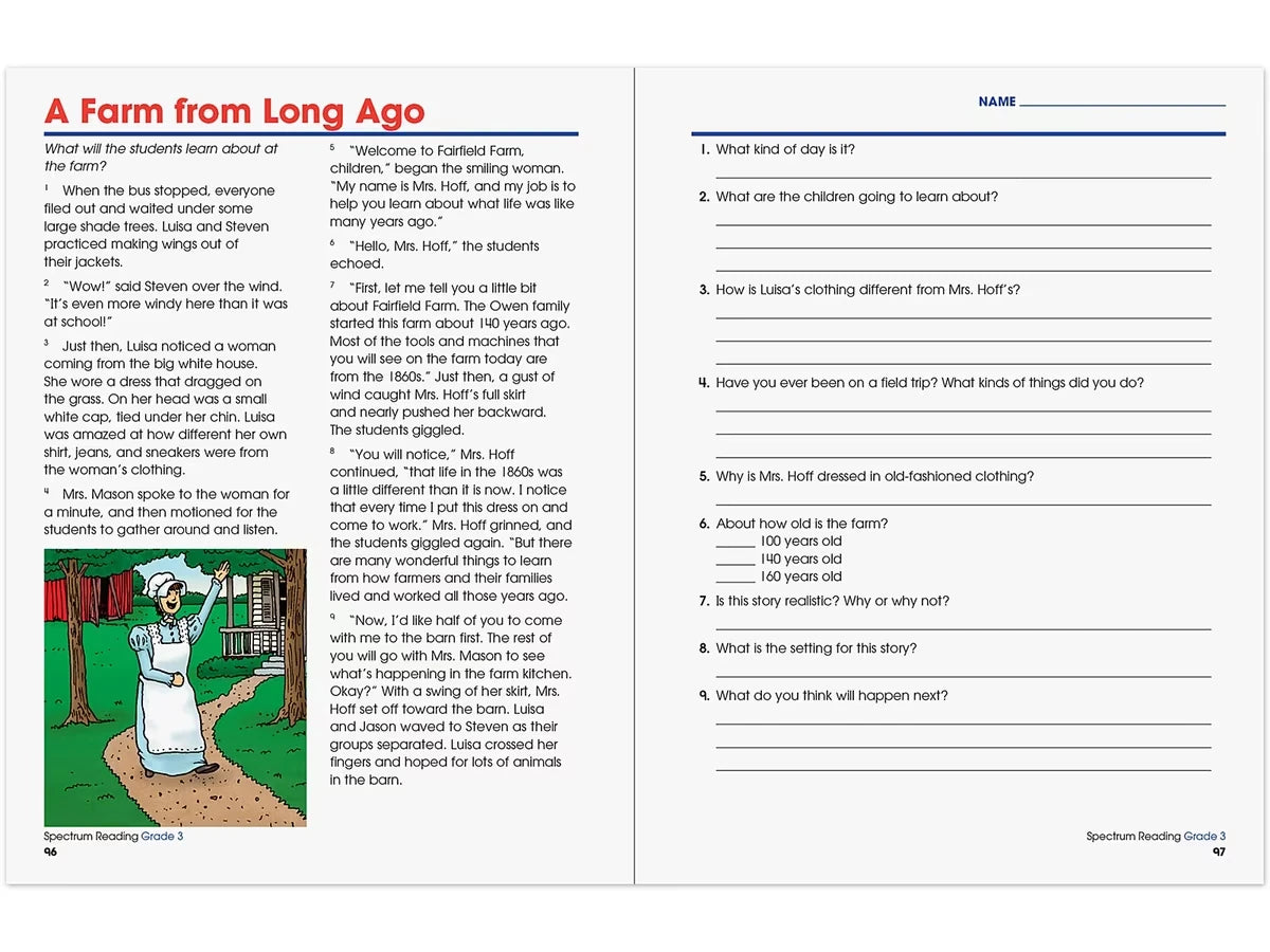Spectrum® Reading Workbook - Gr. 3 - US 2508