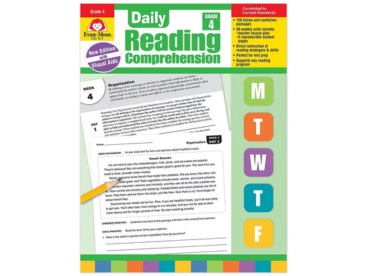 Daily Reading Comprehension Activities Workbook - Gr. 4 - US 4302