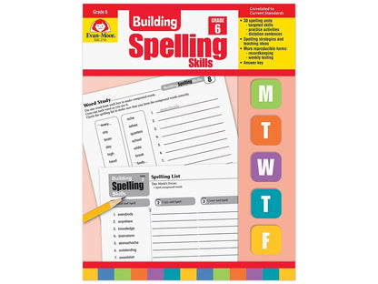 Building Spelling Skills Workbook - Gr. 6 - US 6348