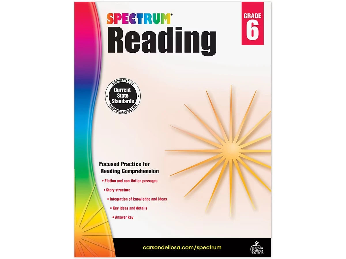 Spectrum® Reading Workbook - Gr. 6 - US 8224