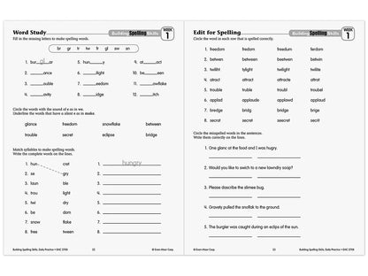Building Spelling Skills Workbook - Gr. 4 - US 6353